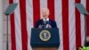 President Joe Biden speaks during an event to commemorate Veterans Day at Arlington National Cemetery, in Arlington, Va., Nov. 11, 2021.