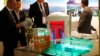 FILE - A nuclear power plant station model by China National Nuclear Corporation is pictured at the World Nuclear Exhibition 2014, the trade fair event for the global nuclear energy sector, in Le Bourget, near Paris, October 14, 2014. 
