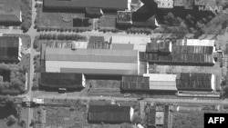 This satellite image shows a close-up of construction in progress at a processing facility at the Yongbyon Nuclear Research Facility complex in Yongbyon, North Korea, on Sept. 1, 2021. (Satellite image ©2021 Maxar Technologies / AFP)