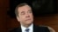 FILE PHOTO: Deputy Chairman of Russia's Security Council Medvedev gives an interview outside Moscow