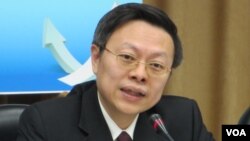 台湾陆委会主委 王郁琦(美国之音张永泰拍摄)