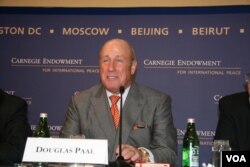 前美国在台协会台北办事处处长包道格(美国之音钟辰芳拍摄)