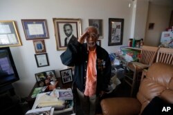 World War II veteran Johnnie Jones, Sr., ho joined the military in 1943 out of Southern University in Baton Rouge, was a warrant officer in a unit responsible for unloading equipment and supplies onto Normandy.