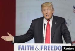 共和党推定总统候选人唐纳德·川普