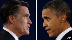 ፕሬዝዳንት ኦባማ እና ተፎካካሪያቸው ሮምኒ 