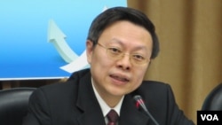 台湾陆委会主委王郁琦 (资料照片) (美国之音张永泰拍摄)