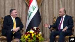 2019年1月9日蓬佩奥与伊拉克总统萨利赫会晤
