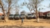FILE - A general view of the parking lot at the border of Garoua-Boulai, Cameroon, Jan. 8, 2021.