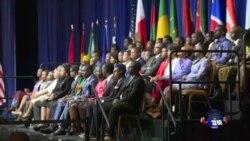 奧巴马与非洲青年举行见面会