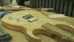 Polish Musician Makes Electric Guitars from Tongue Depressors