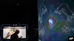 华为公司2019年8月19日在深圳5G网络技术展览会上的展品。