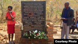 Selitshontshiwe elinye njalo ilitshe lesikhumbuzo sababulawa ngesikhathi sombhuqazwe weGukurahundi. (Courtesy Photo)