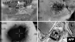 Photos aériennes fournies par l'armée israélienne du bombardement de 2007 en Syrie