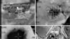 Montage de photos avec des images fournies par l’armée israélienne montre une vue aérienne d’un réacteur nucléaire syrien présumé lors du bombardement de 2007.