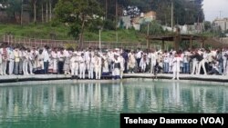 ባለፈው ዓመት መስቀል አደባባይ አካባቢ በተሠራውና “ሆራ ፊንፊኔ” በተሰኘ የኢሬቼ በዓል ማክበሪያ ቦታ