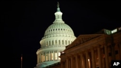 美国国会大楼。