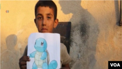 «Je suis un Pokémon en état de siège et de guerre en Syrie, venez me sauver», indique le message qui accompagne un dessin de Pokémon