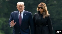 Rais Donald Trump na mkewe Melania