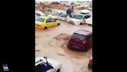 لحظات هولناک گرفتار شدن مردم در سیل دروازه قرآن شیراز