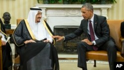 Shugaba Obama na Amirka da Sarki Sulaiman na Saudi Arabiya