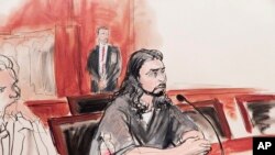 Haroon Aswat, devant la Justice à New York (AP Photo/Elizabeth Williams)