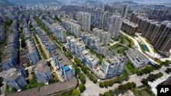 温州市的公寓居住区（资料照片）