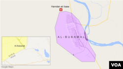 시리아와 이라크 접경의 알부카말 지역.