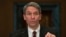 FILE - Former Virginia Attorney General Ken Cuccinelli testifies on Capitol Hill in Washington, Jan. 20, 2016, before a Senate subcommittee hearing on gun control proposals. 