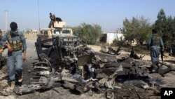 نیروهای امنیتی افغان در شهر قندوز پس از خروج شورشیان طالبان - مهر ۱۳۹۴