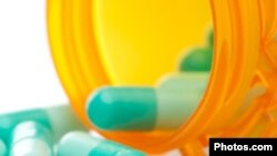 Prescription Medicine on White Background