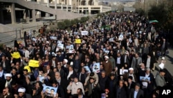 伊朗德黑兰的支持政府民众游行（2018年1月5日）