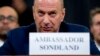 Gordon Sondland, U.S. Ambassador to the European Union, appears before the House Intelligence Committee on Capitol Hill in Washington, Nov. 20, 2019, during an impeachment hearing.