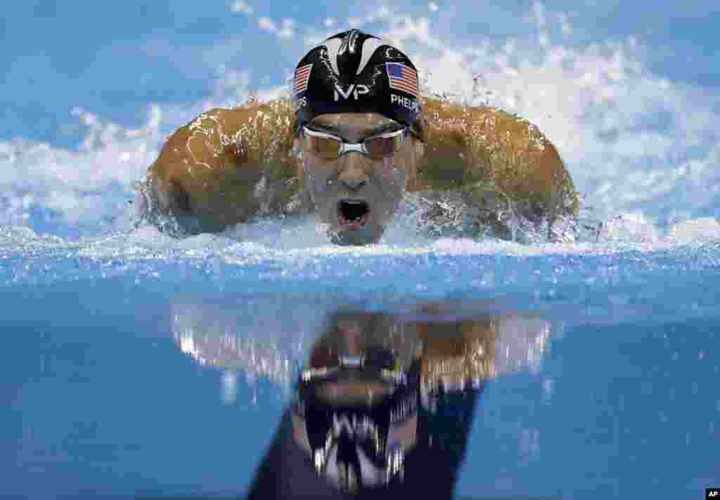 عکس هایی از المپیک ریو: مایکل فلپس در المپیک امسال فقط به مدال طلا قانع بود و رکورد بی سابقه اش را بهبود بخشید.