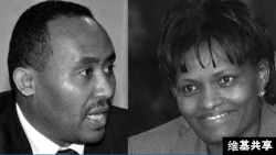 የኦሮሚያ ክልል ፕሬዝዳንት አቶ ሙክታር ከድር(ግራ) እና ምክትል ጠቅላይ ሚኒስትር ወ/ሮ አስቴር ማሞ(ቀኝ)