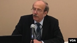 前台湾人公共事务会期刊《台湾公报》主编韦杰里(美国之音钟辰芳拍摄)