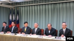 台湾官方就陈水扁现况召开国际记者会(美国之音张永泰拍摄)