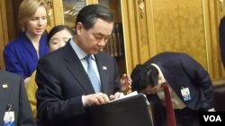 王毅2013年春季陪同习近平访问莫斯科（美国之音白桦拍摄）