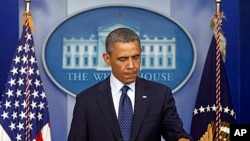 波士顿爆炸案发生后奥巴马总统在白宫发表讲话。