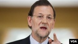 PM Mariano Rajoy di Istana Moncloa, Madrid (Foto: dok).