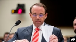 Rod Rosenstein svjedoči na Capitol Hillu pred Odborom za pravosuđe u Washingtonu, 28. juna 2018.