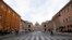 Tourists walk near St. Peter's square at the Vatican, March 3, 2020.