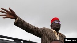 Le Seigneur de guerre, et maintenant candidat présidentiel Prince Johnson dans le comté de Bomi, au Liberia, le 14 septembre 2011.