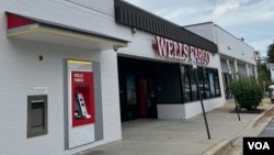 富国银行在华盛顿郊外马里兰州某地的一处支行。（2025年7月18日）