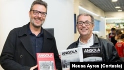 Jorge António e o editor Manuel Fonseca (direita)