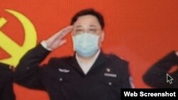 资料照：中国公安部副部长孙力军 (美国之音叶兵拍摄推特截图）