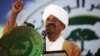 FILE - Sudanese President Omar Hassan al-Bashir addresses the general conference of the ruling National Congress Party in Khartoum, Oct. 23, 2014.