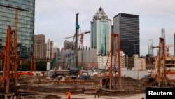 上海的一处建筑工地 （2021年7月12日）