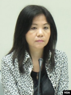 台湾在野党民进党立委 叶宜津(美国之音张永泰拍摄)