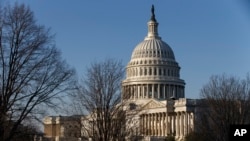资料照片：美国国会大厦。（2014年3月24日）