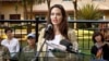 Actress Angelina Jolie speaks to the media after meeting with the British Peace Support Team for East Africa, at the International Peace Support Training Center in Nairobi, Kenya, June 20, 2017. 